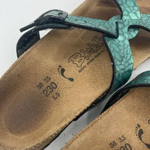 Birkenstock birkis sylt birko flor turquoise sandal thumbnail 3