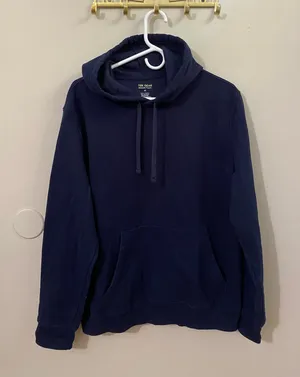 tek gear Men's Blue Pullover Hoodie with Kangaroo Pocket thumbnail 1