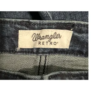 Wrangler Retro Women's Mae Mid-Rise Boot Cut Jeans Decorative Pockets Size 32x34 thumbnail 6