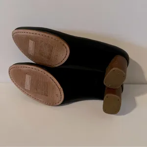 Clark’s Black‎ Leather Grace Isabella Comfort Stackable Heels thumbnail 5