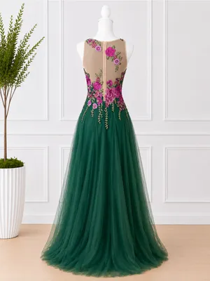 JJ's House Floral Embroidered Formal Gown Prom Evening Dress Size US 4 EU 36 NWT thumbnail 6