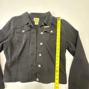 Judy Blue Women's Black Denim Jean Jacket Style No. 711 Size XL thumbnail 3
