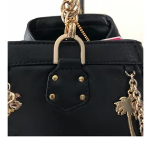 Versace For H&M Black Leather Charms Hobo Bag thumbnail 12