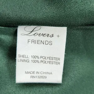 Lovers + Friends Ivy Dress Fit and Flare‎ Long Sleeve Green Small thumbnail 7