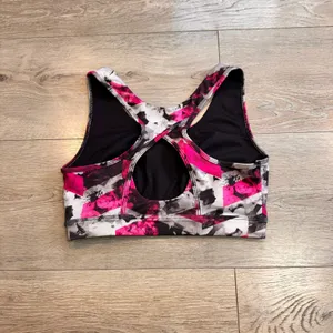 Tek Gear High‎ Impact Sports Bra Abstract Geometric Print Pink Size Small S thumbnail 2