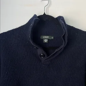 J. Crew Dark Blue Wool Sweater thumbnail 3