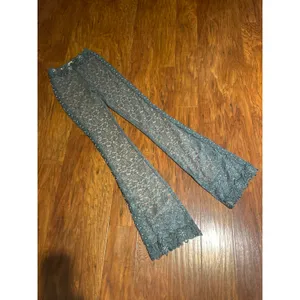 BOYS LIE Ocean Reverie x Yung Reaper Flare Pants STRETCHY Lace XS Teal GORGEOUS thumbnail 4