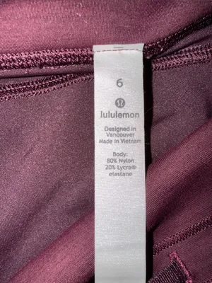 lululemon athletica women’s and Deep Burgundy Leggings thumbnail 6