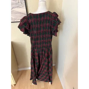 IVY CITY‎ CO Hattie Dress Evergreen Plaid Size 2X thumbnail 4