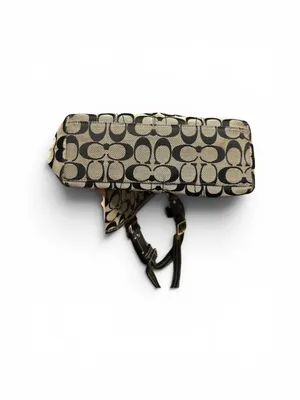 Coach 2008 EUC Signature Canvas Tote in Khaki/Black thumbnail 6