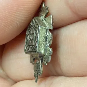 Vintage 800 Silver Cookoo Clock Bird Charm Pendant thumbnail 3