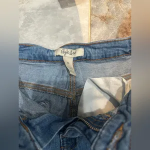 Style & Co. Blue Straight Leg Jeans thumbnail 2