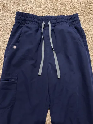 Figs Women’s Navy Blue Zamora Jogger Scrub Pants Small Tall thumbnail 4