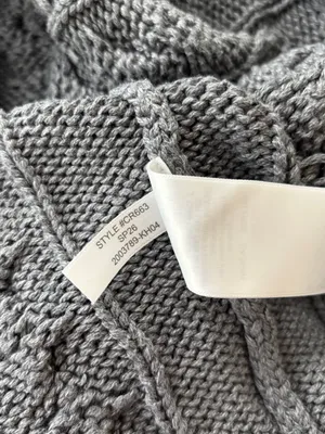 J.Crew 2025 Rollneck Cable Knit Sweater Heather Carbon Gray thumbnail 4