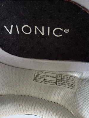 Vionic Walk Glide Sneaker Suede Trim Black Cushioned Size 9 thumbnail 10