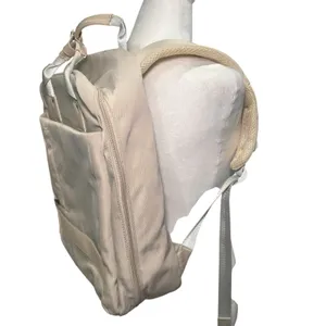 WPJMEFU Beige 15.6 Laptop Padded‎ Backpack USB Port thumbnail 2