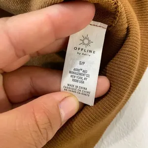 OFFLINE by Aerie Crop Top Size S Brown Long Sleeve Seamless Workout Top thumbnail 7