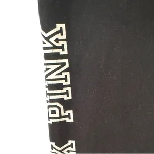 PINK Victoria's Secret | EUC Black with Plum Waistband Jogger Sweatpants (sz XS) thumbnail 8