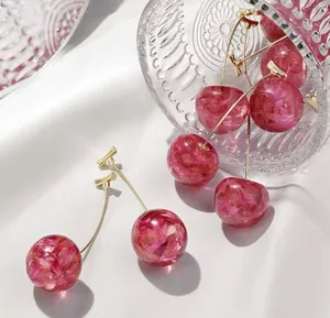 Source Unknown Sweet Cherry Dangle Earrings thumbnail 1