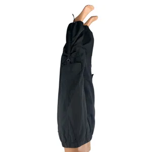 Zara Women's Black High Waisted Utility Cargo Parachute Trousers Pants Size S thumbnail 2