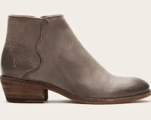 Frye "Carson Piping Bootie" Graphite Grey Leather Ankle Boot | Women's Size 10 thumbnail 1