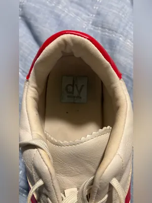 Dolce Vita Cream Sneakers with Red Accent and Gum Sole thumbnail 8