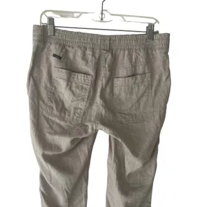 Columbia Sportswear Hemp Cotton‎ Pants Khaki Tan Drawstring Utility Womens Small thumbnail 4