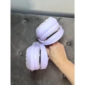 CROCS Purple Lined Clogs in Light Lavender Womens 8 Mens 6 thumbnail 4
