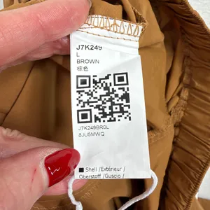 FISOEW Large Track Pants Brown Baggy Wide Leg Cropped Toggle Hem Gorpcore Sporty thumbnail 7