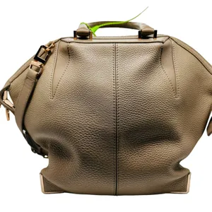 Alexander Wang Leather Toffee Caramel Emile Gold Hardware Satchel Bag Size Large thumbnail 2