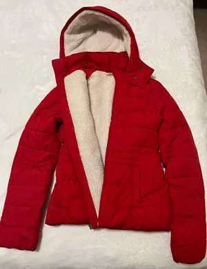 Hollister Red Puffer Jacket thumbnail 2