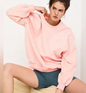 NWT For Love & Lemons Alex Peach Pullover Sweatshirt M Winter Pink Floral thumbnail 2