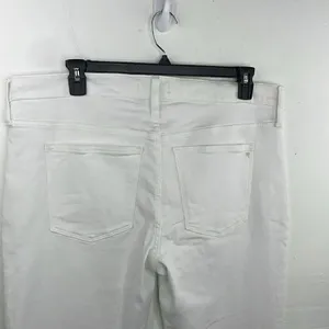 Madewell Mid Rise Kick Out With Magic Pocket White Plus Size thumbnail 7