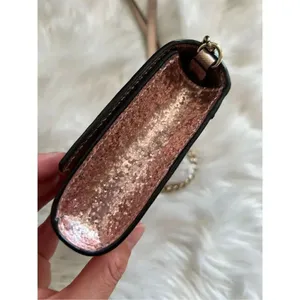 KATE SPADE NEW YORK pale pink GLITTER crossbody bag retails for $350 thumbnail 3