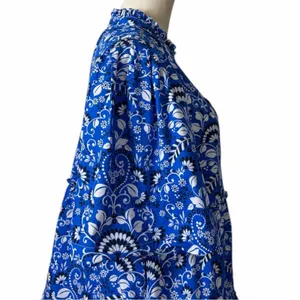 Sugarlips Lulu Dixie Dress Mini Shift Blue Floral Cotton Women’s Size Medium thumbnail 9