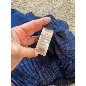 Banana Republic Blue Snake Print Asymmetrical Pleated‎ Mini Skirt 10 256778-01 thumbnail 7