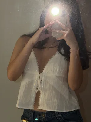 PacSun White lace top thumbnail 4