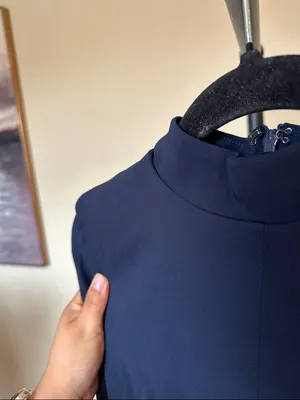 House of CB 'Mahalia' Navy Long Sleeve Mini‎ Dress NWOT Small thumbnail 7