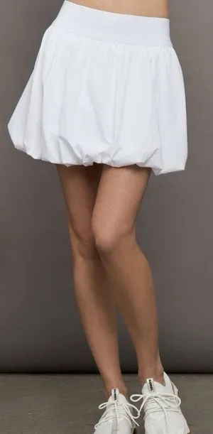 Eugenia Kim Serena Tennis Skirt Skort White Bubble Pickleball Athletic‎ M thumbnail 1