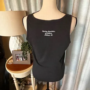 Harley-Davidson Dothan‎ Alabama grey women's tank top size Large L thumbnail 5