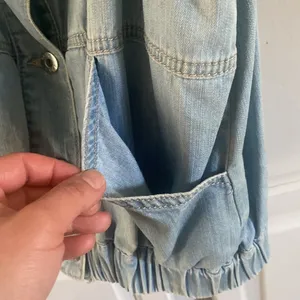 Vintage Zara Short scrunched Denim Vest thumbnail 7