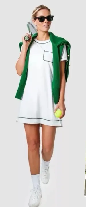 Tuckernuck White Sport Dress Womens Large Tnuck Tennis Pickleball‎ Golf thumbnail 1