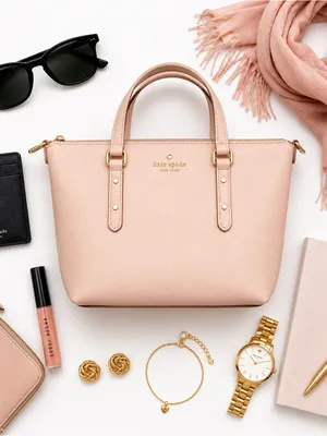 Kate Spade Larchmont Ave Penny Evangeline Satchel Blush Pink No Strap Bag in GUC thumbnail 15