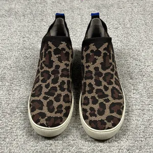 Rothys Chelsea Wildcat Ankle Booties Womens 9 Brown Pull On Knit Comfort Sneaker thumbnail 2