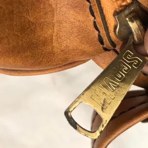 Vintage Unisex Brown Genuine leather shoulder laptop crossbody messenger weekender duffle bag purse thumbnail 8