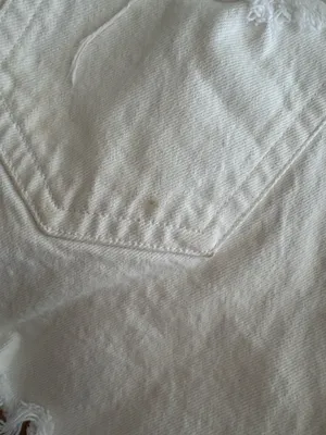 Abercrombie White Denim Shorts thumbnail 6