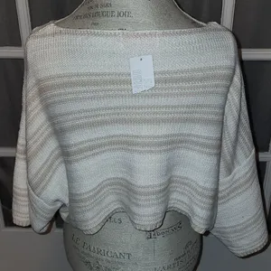 NWT Urban Outfitters Womens‎ Striped Crop Sweater Medium thumbnail 2