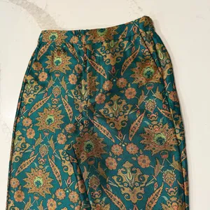 Maeve x Anthropologie Melyssa Floral Metallic Tapestry Trouser Pant Womens Small thumbnail 5