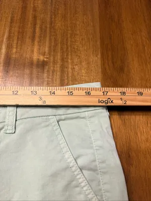 American Eagle Stretch Midi Women's Size 10 Mint Green Chino Shorts thumbnail 6