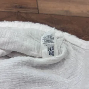 Aerie Cotton Lightweight Raw Hem White Women's Size Small Summer Dress Beach thumbnail 12